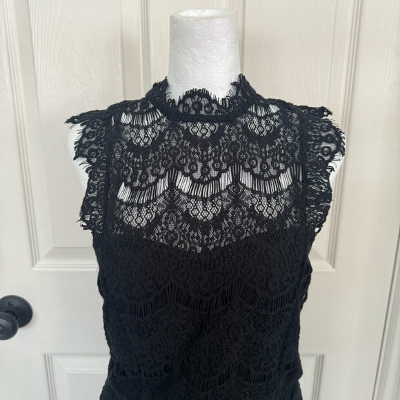 Free People Intimately Daydream Bodycon Slip Black Lace Sheath Dress - Picture 6 of 11